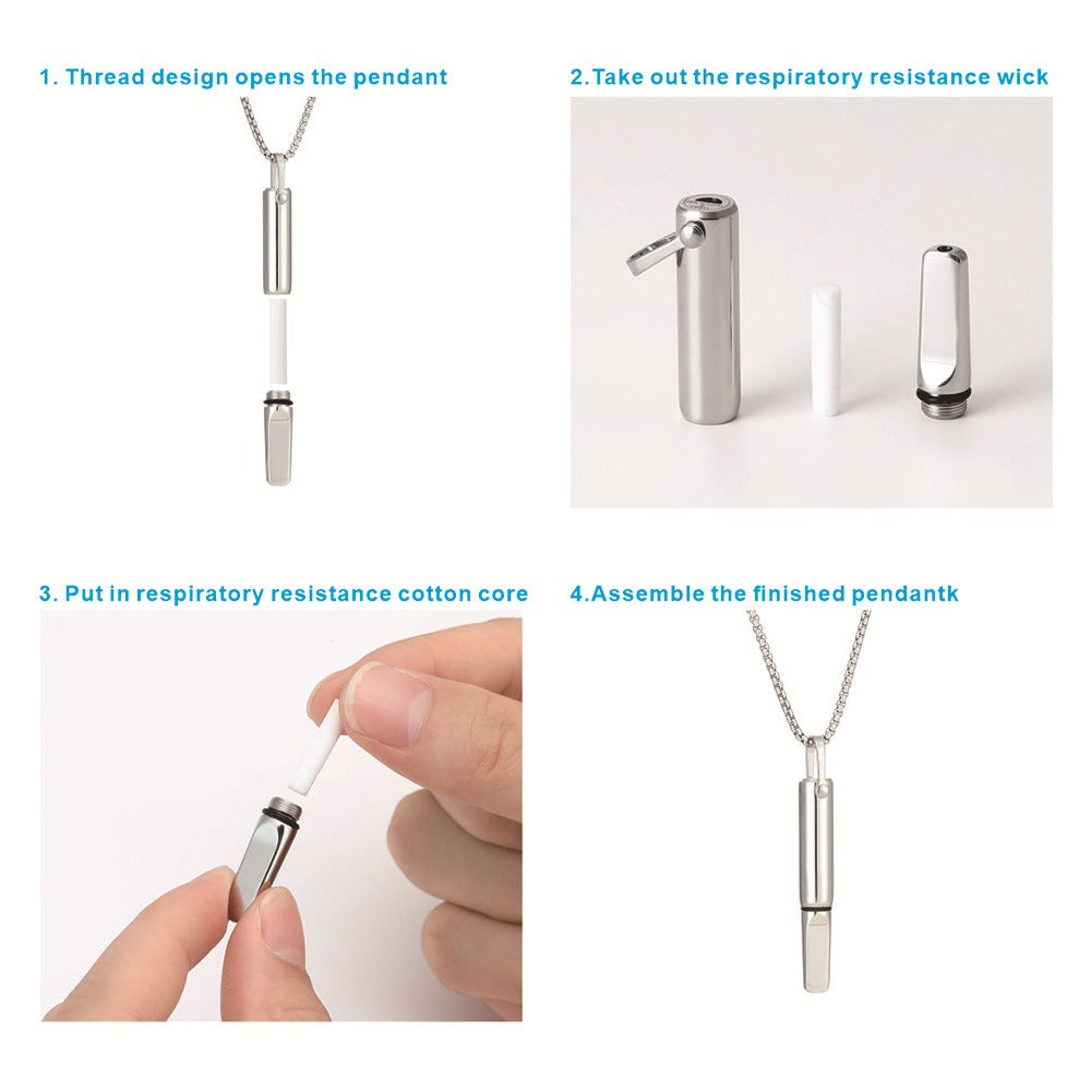 The Shift Pro | Aromatherapy Breathing Necklace with Silicone Tip & Safety Filter