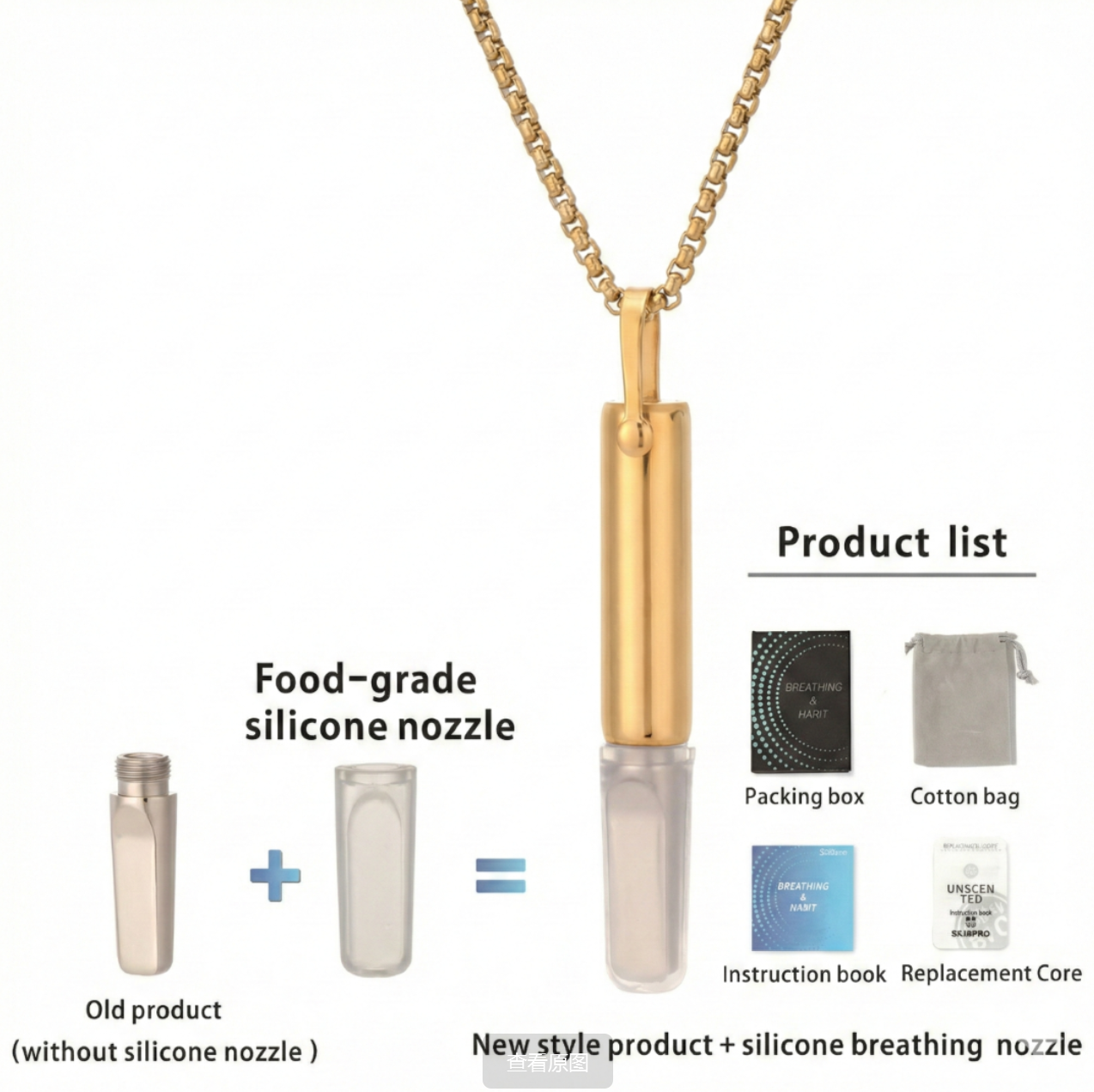The Shift Pro | Aromatherapy Breathing Necklace with Silicone Tip & Safety Filter